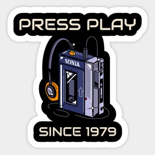 Press Play Since 1979 Sticker